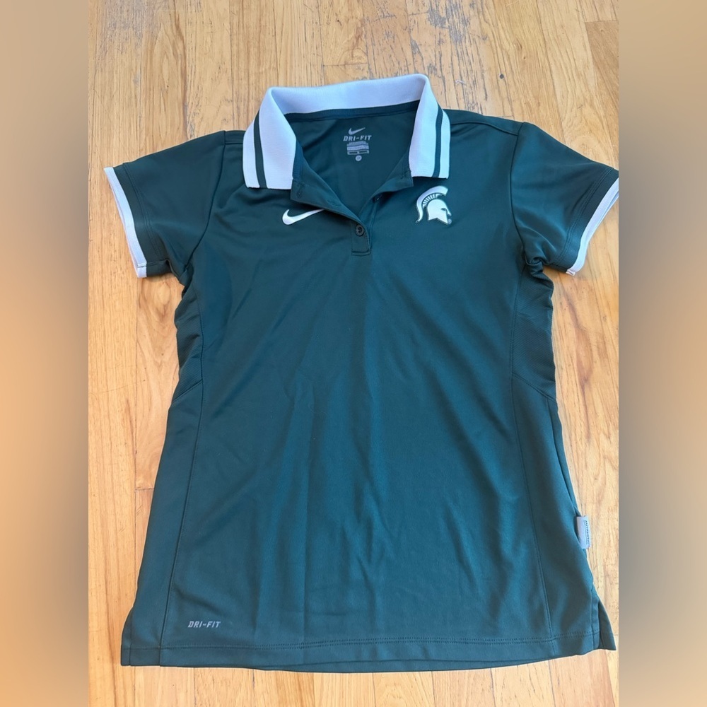 Women’s M Nike Dri-Fit‎ Polo Michigan state university